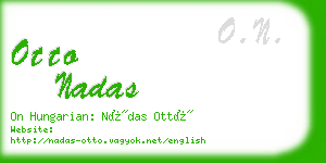otto nadas business card